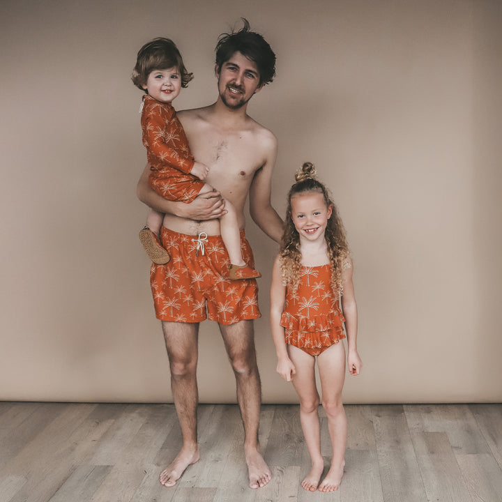 Salted Stories Palms Swimsuit - Meisjes Badbak - Bruin 5