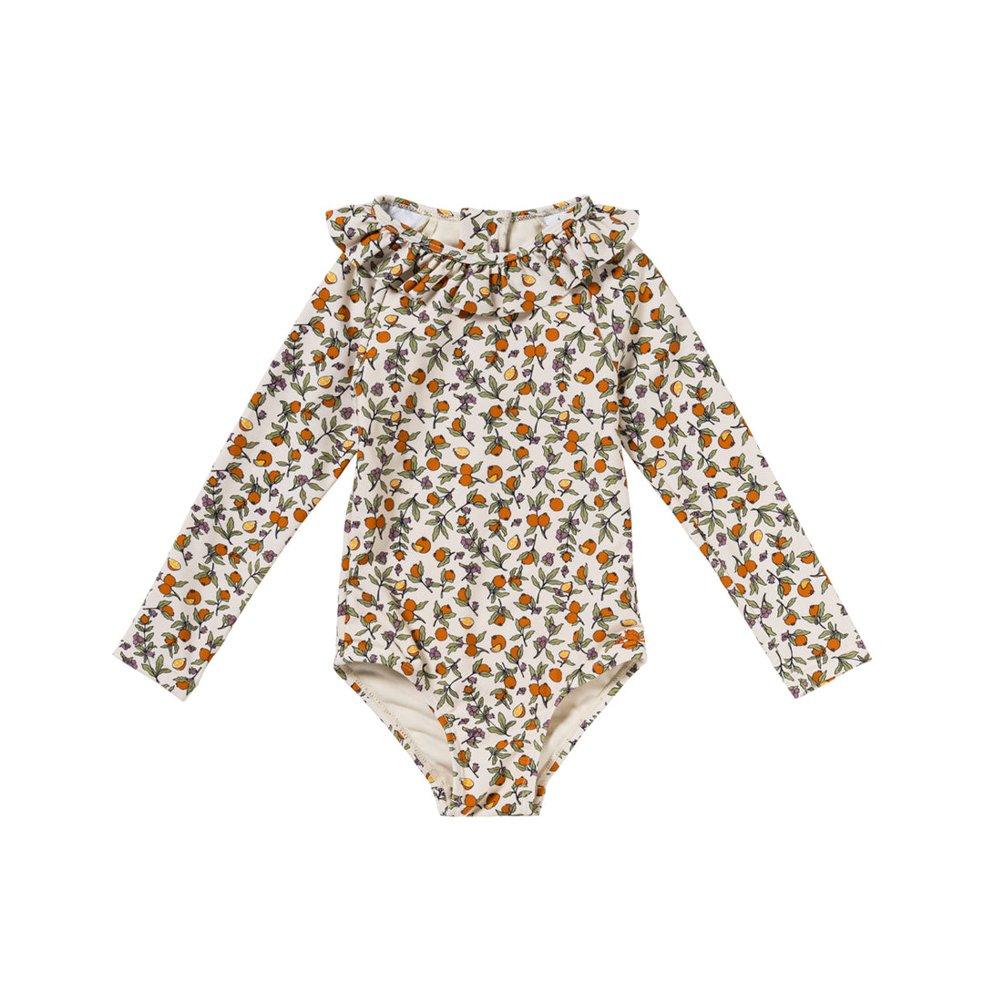 Salted Stories Pomme Flower Bodysuit - Meisjes UV-pak 1