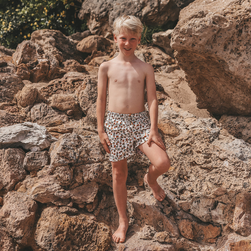 Salted Stories Pommegranate Swim Shorts - Jongens Zwembroek 2