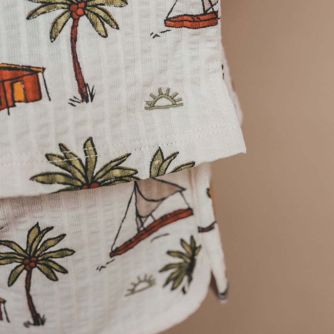 Salted Stories Sailing Loose Shirt - Jongens Shirt - Ecru 5