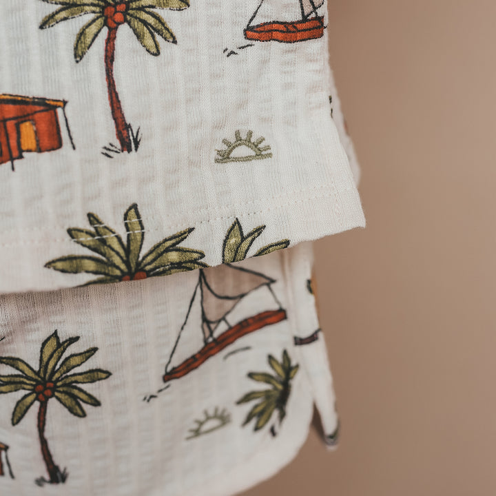 Salted Stories Sailing Loose Shirt - Jongens Shirt - Ecru 5