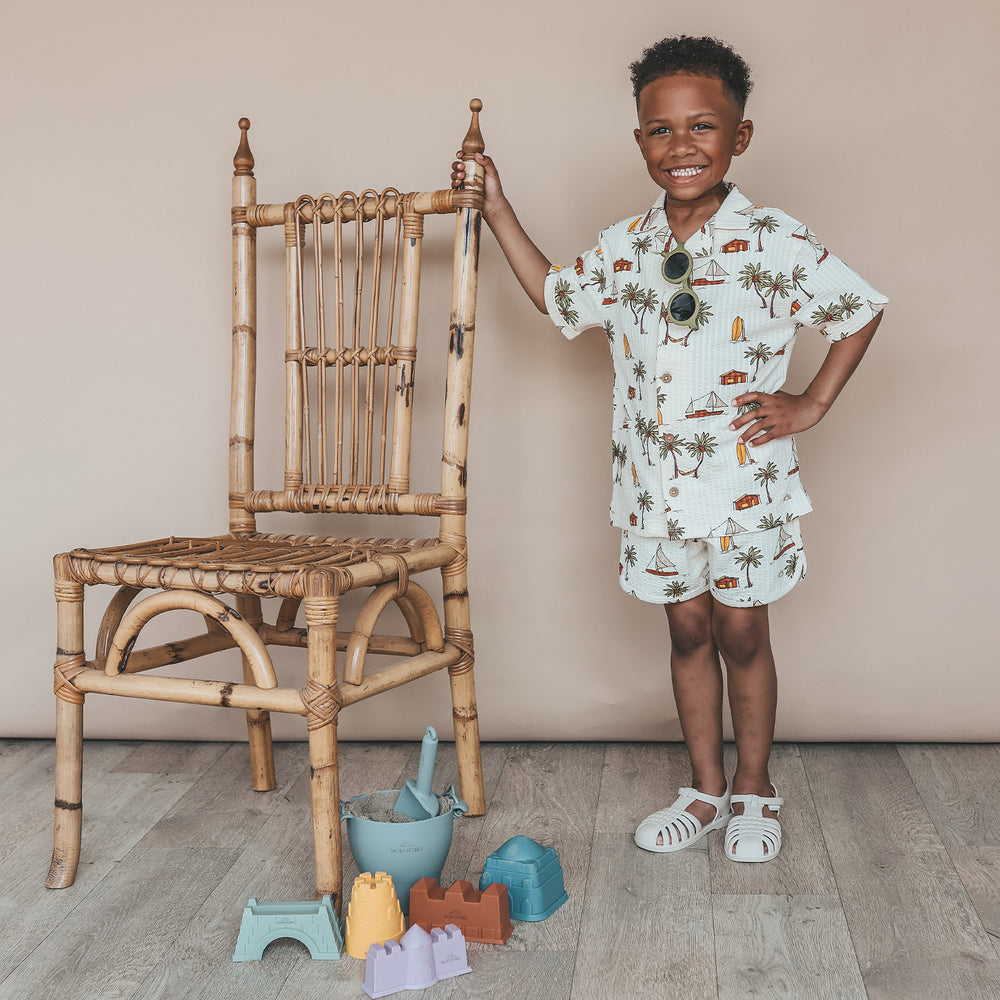 Salted Stories Sailing Seersucker Sporty Shorts Jongensshort 2