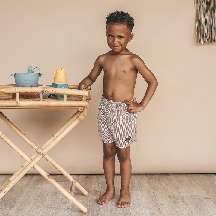 Salted Stories Seersucker Swim Shorts - Jongens Zwembroek 2