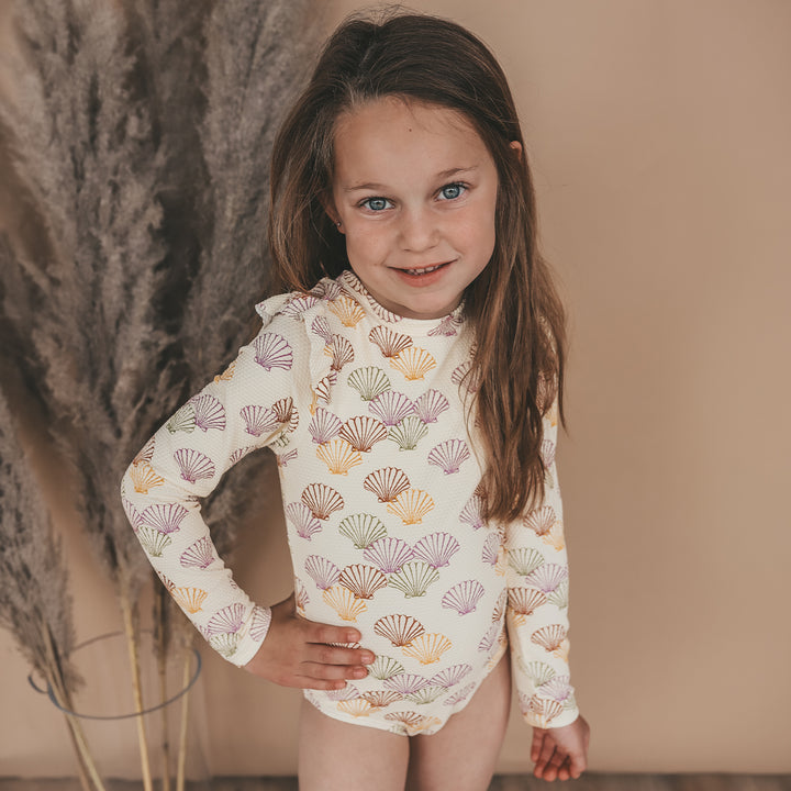 Salted Stories Shells Bodysuit - Meisjes UV-pak - Multicolor 5