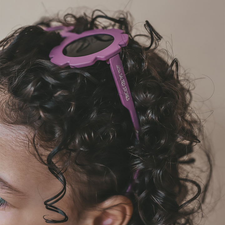 Salted Stories Solid Flower Sunglasses - Zonnebril - Paars 2