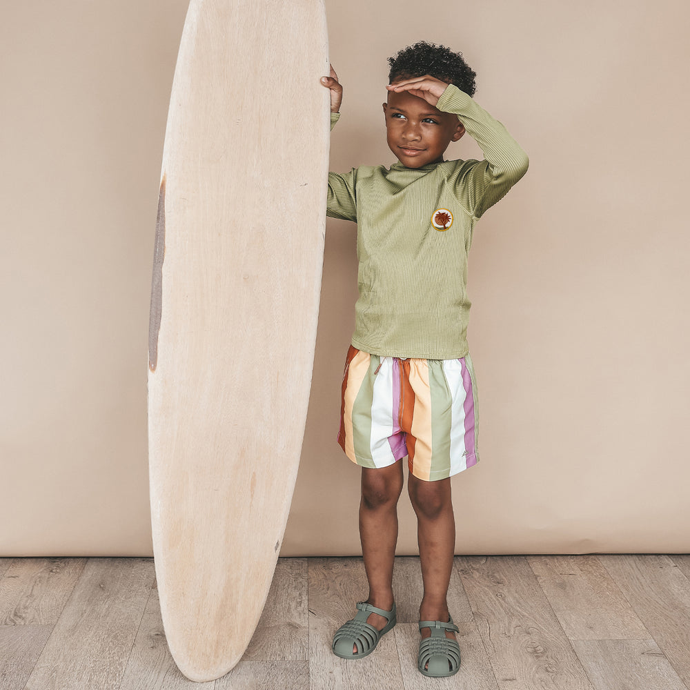 Salted Stories Solid Rib Swim Longsleeve - Jongens UV Shirt 2