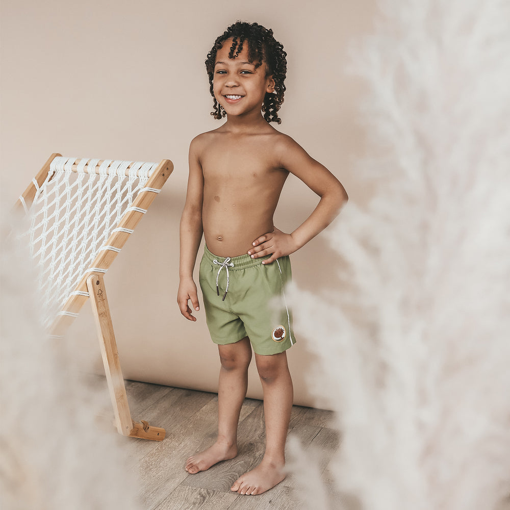 Salted Stories Solid Swim Shorts Iguana - Jongens Zwembroek 2