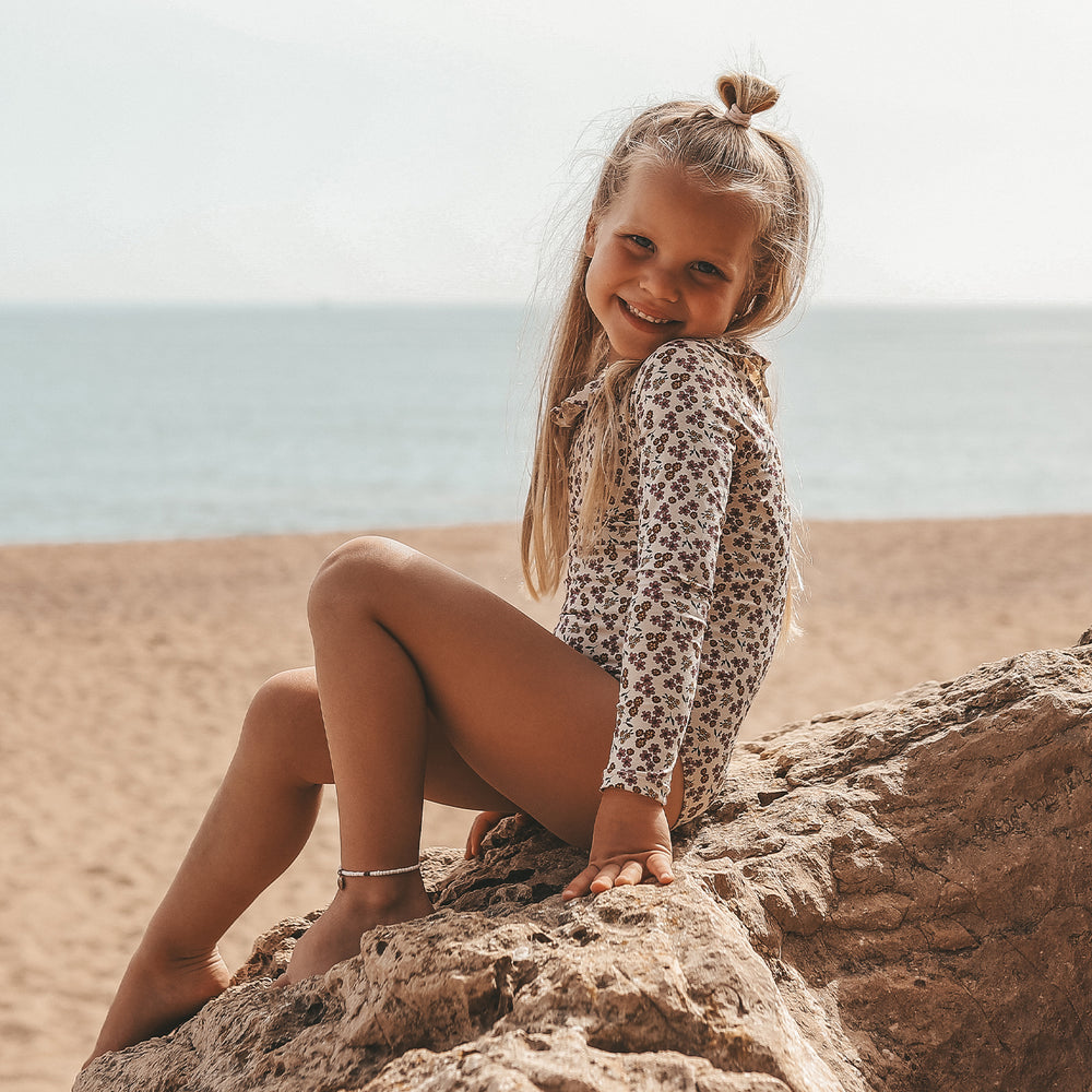 Salted Stories Sparkly Flower Bodysuit - Meisjes UV-pak 2
