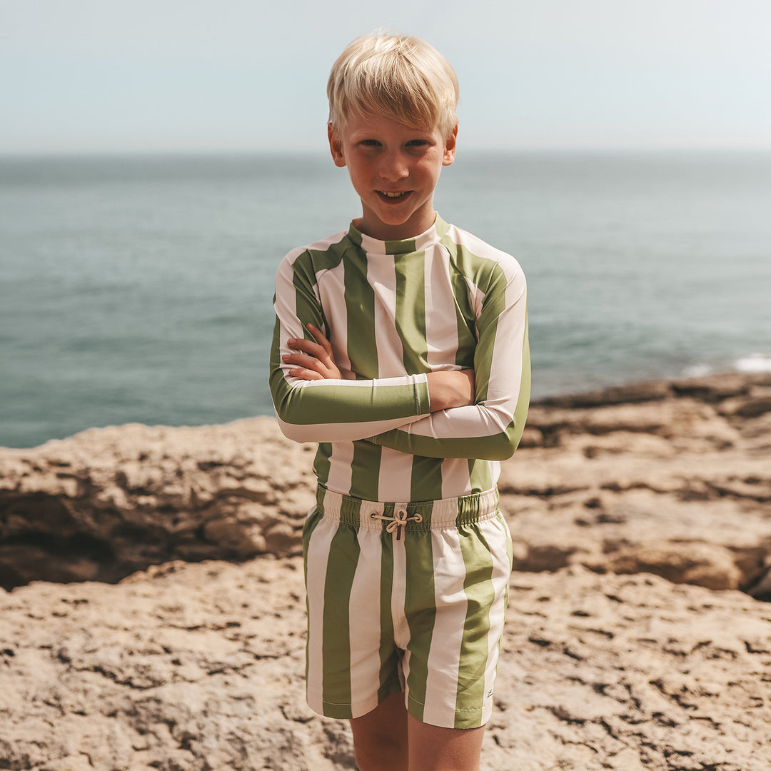 Salted Stories Wide Stripe Swim Longsleeve -Jongens UV-Shirt 2