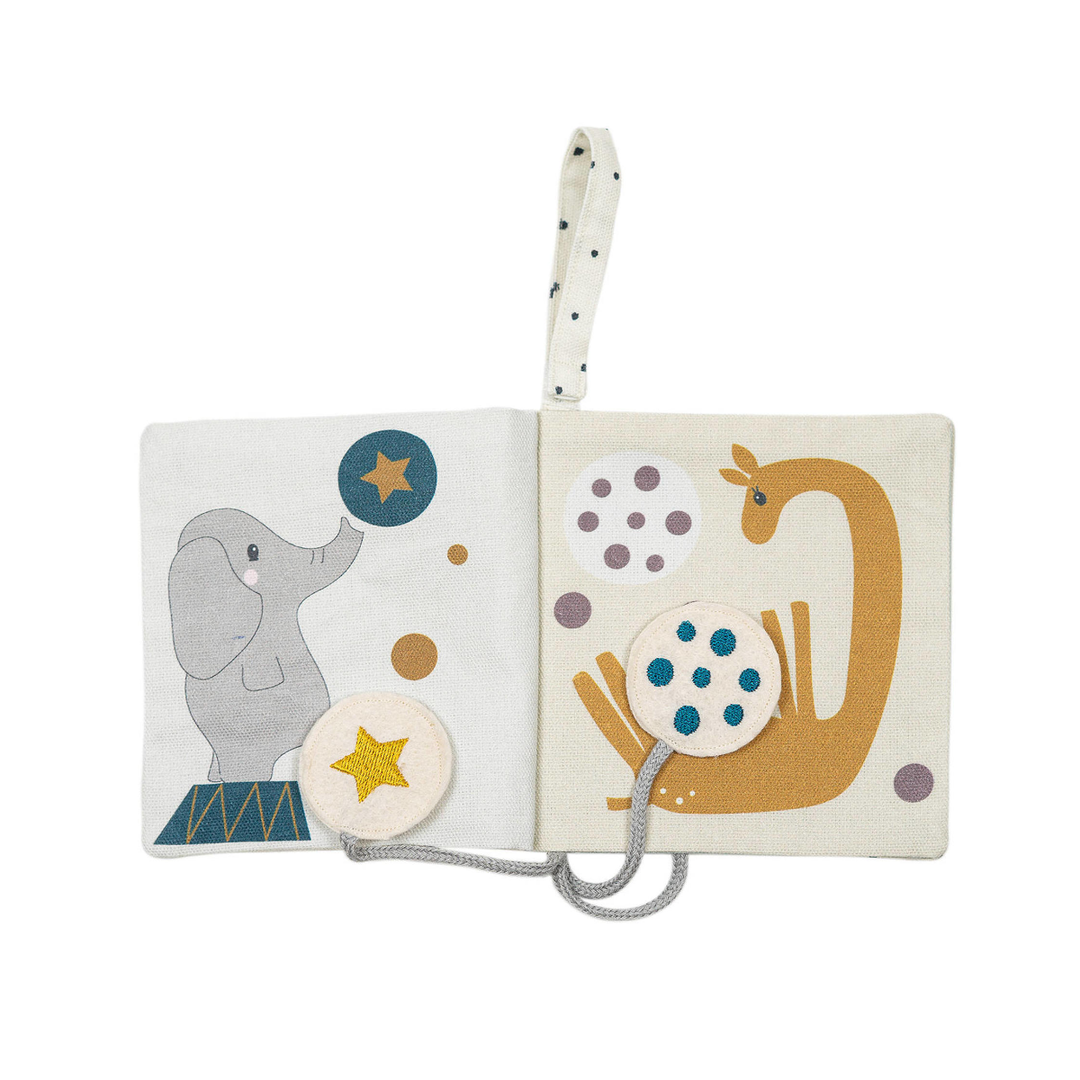 Snoozebaby Activity Booklet Circus - Knisperboekje - Ecru 3