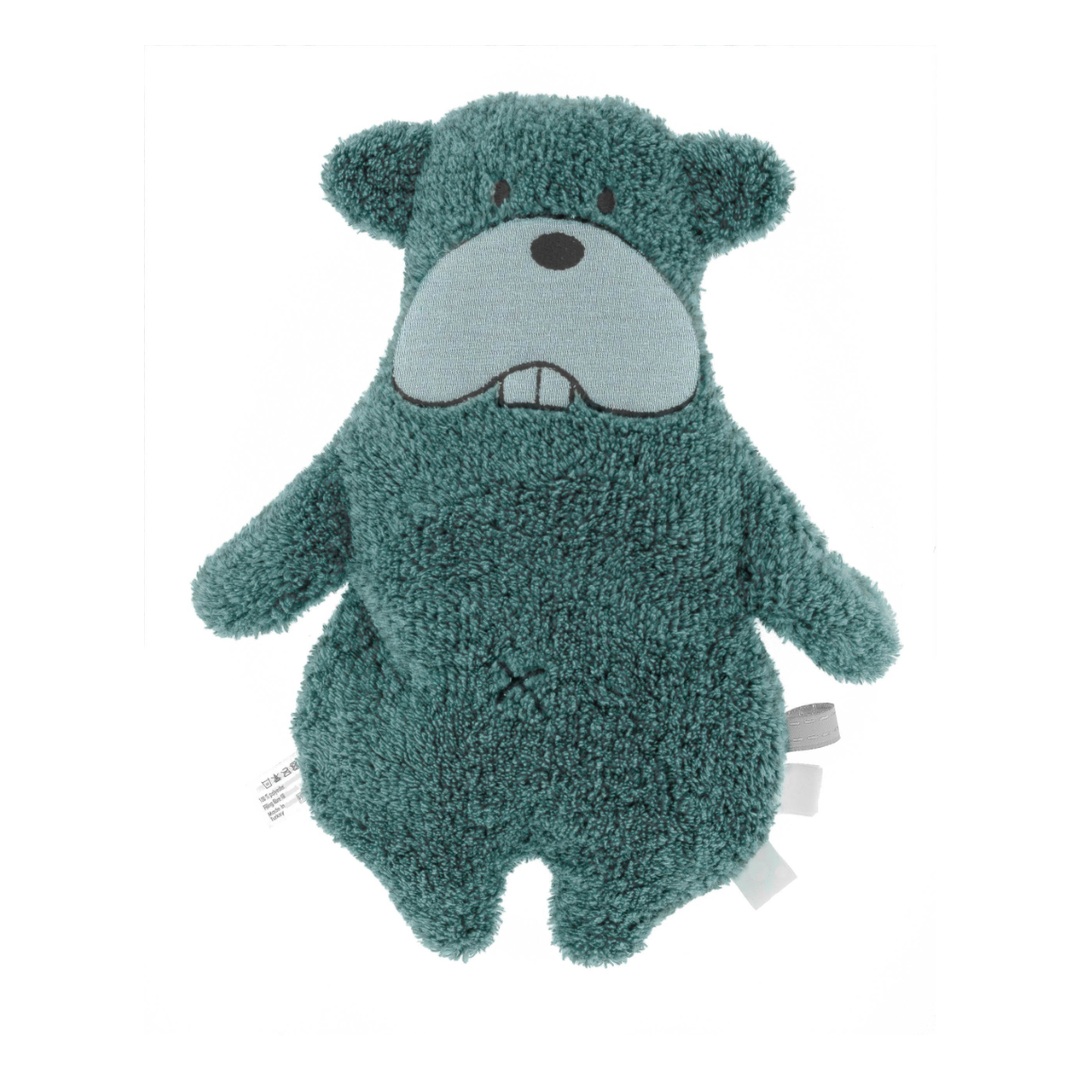Snoozebaby Bammy Bever - Baby Knuffel Bever - Blauw 1