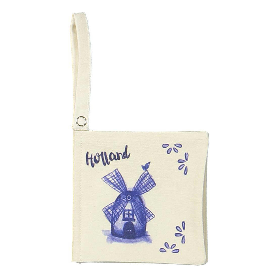 Snoozebaby Buggy Booklet Delfst Blauw - Knisperboekje - Ecru 1