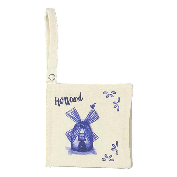 Snoozebaby Buggy Booklet Delfst Blauw - Knisperboekje - Ecru 1