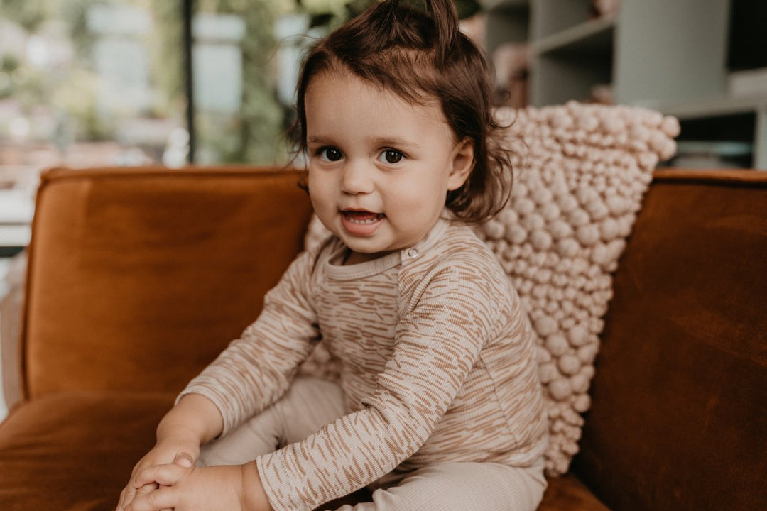 Snoozebaby Pyama Hazel Desert Sand - Baby Pyjama Lichtbruin 4