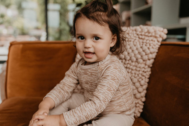 Snoozebaby Pyama Hazel Desert Sand - Baby Pyjama Lichtbruin 4