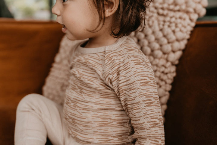 Snoozebaby Pyama Hazel Desert Sand - Baby Pyjama Lichtbruin 5