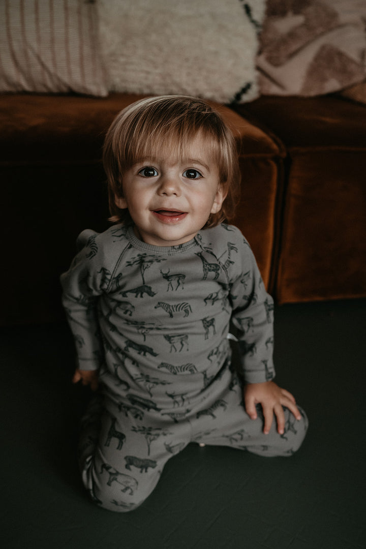 Snoozebaby Pyjama Storm Grey - Baby Pyjama - Grijs 2
