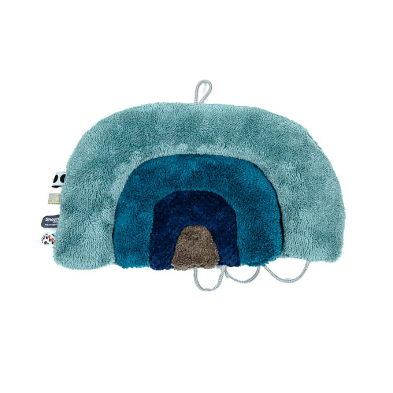 Snoozebaby Rainbow Puzzle Grey Mist - Knuffel Puzzel - Blauw 1