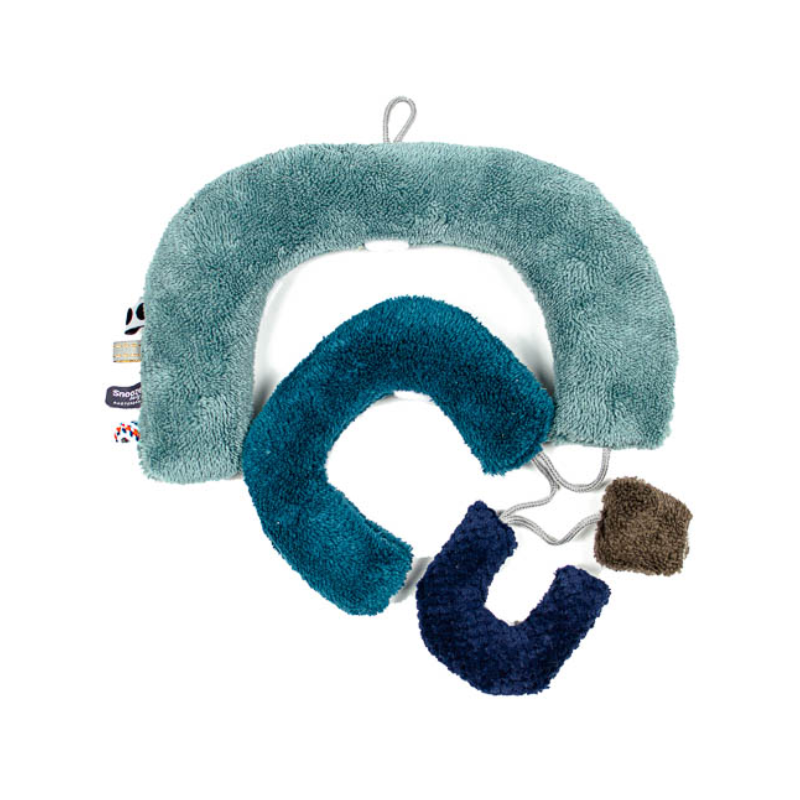 Snoozebaby Rainbow Puzzle Grey Mist - Knuffel Puzzel - Blauw 3