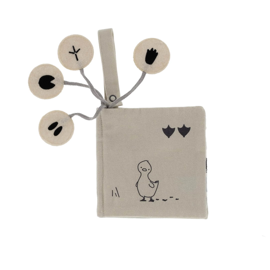 Snoozebaby Activity Booklet Whose Trail - Knisperboekje Ecru 2