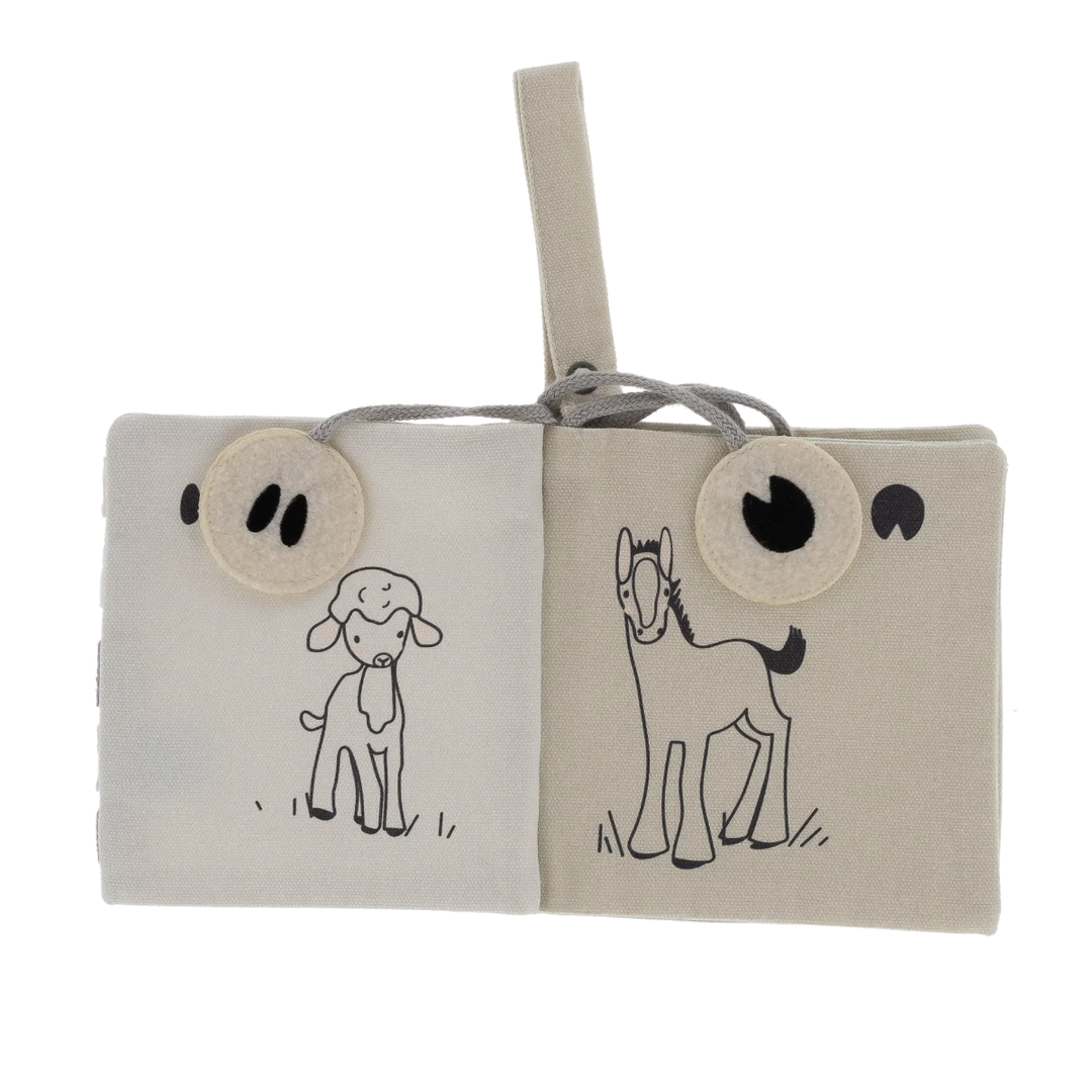 Snoozebaby Activity Booklet Whose Trail - Knisperboekje Ecru 3