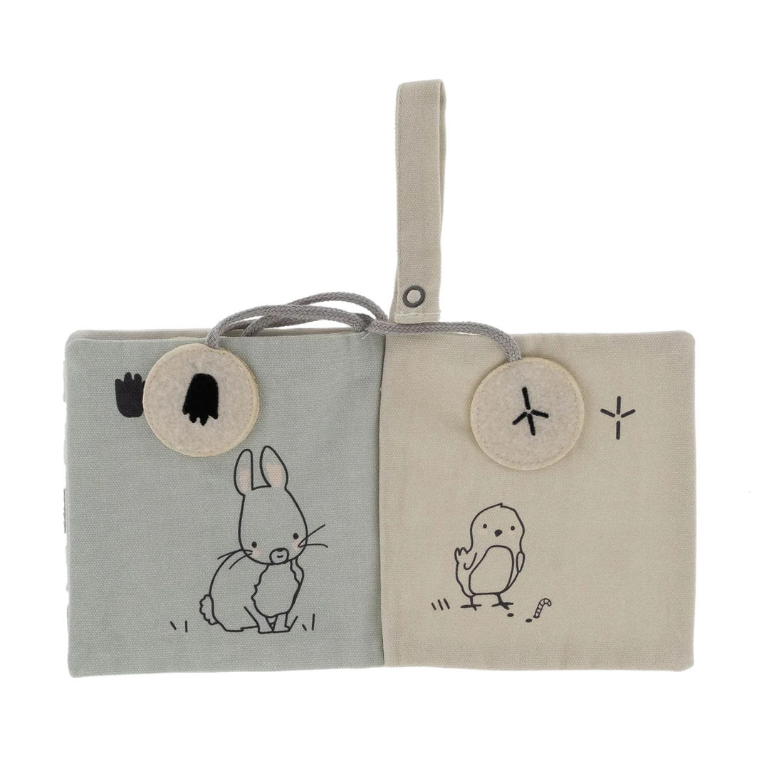 Snoozebaby Activity Booklet Whose Trail - Knisperboekje Ecru 4