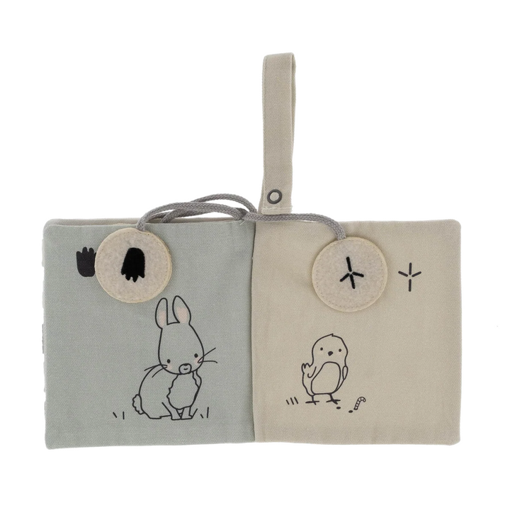 Snoozebaby Activity Booklet Whose Trail - Knisperboekje Ecru 4