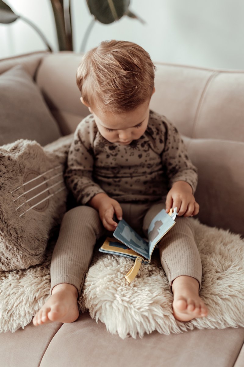 Snoozebaby Buggy Booklet Voertuigen - Knisperboekje - Geel 3