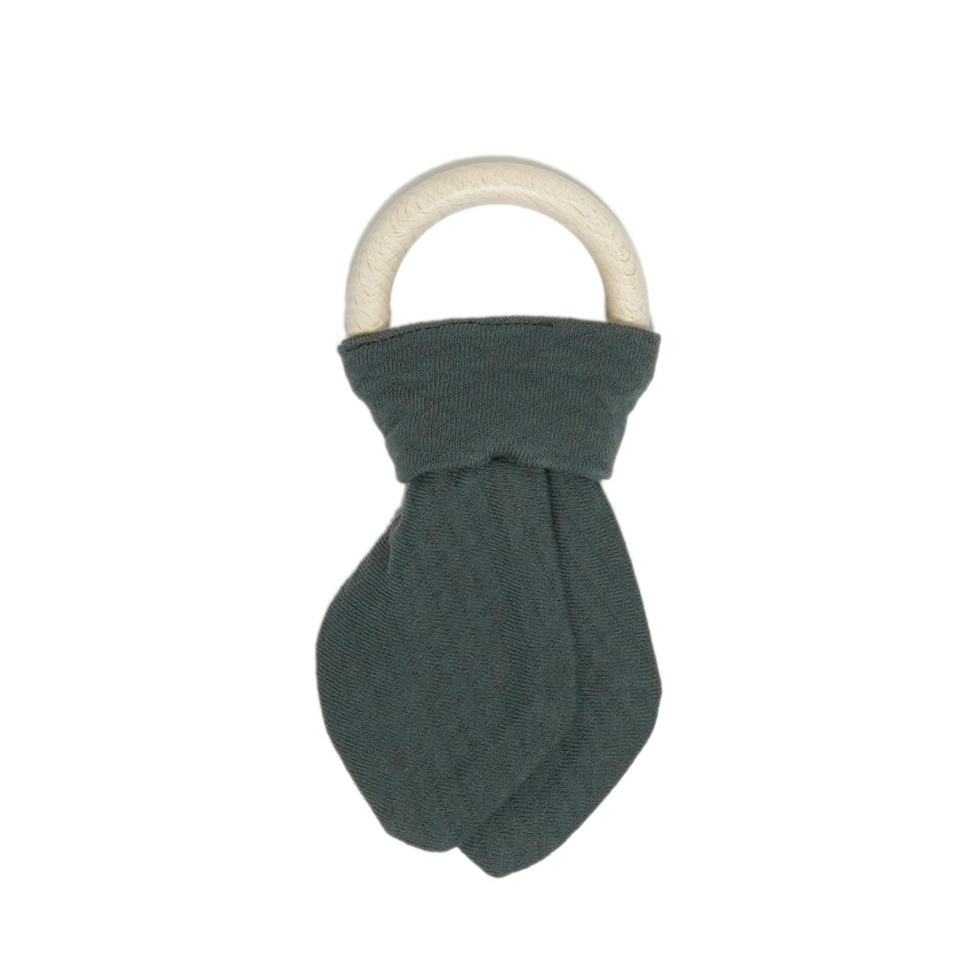 Snoozebaby Houten Bijtring Dark Green - Bijtring - Groen 1