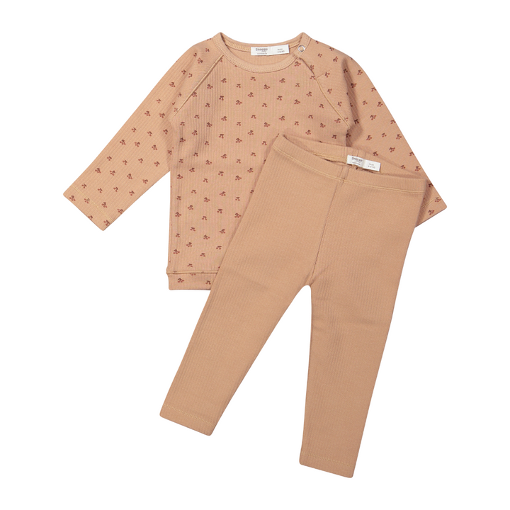 Snoozebaby Pyama Cherry Pink - Baby Meisjes Pyjama - Roze 1