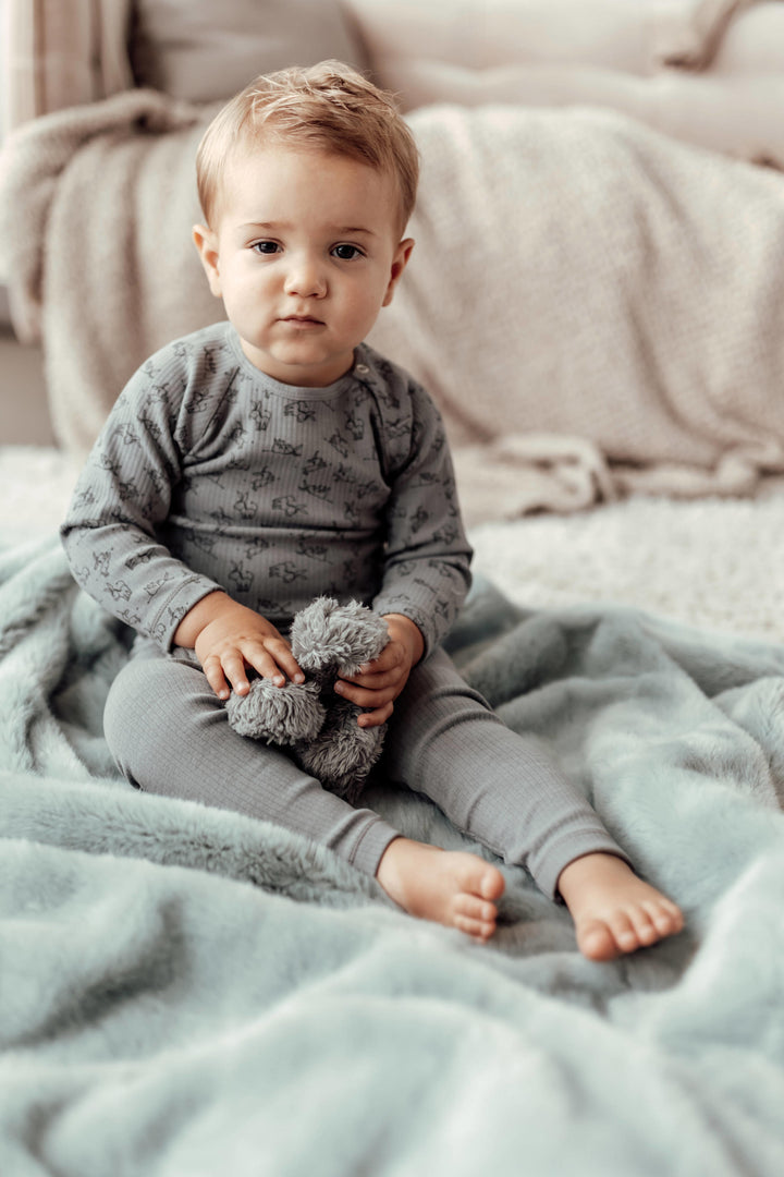 Snoozebaby Pyama Cloudy Grey - Baby Pyjama Unisex - Grijs 3