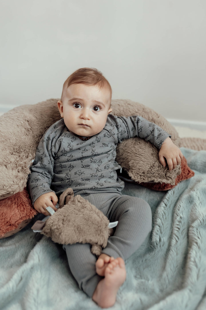 Snoozebaby Pyama Cloudy Grey - Baby Pyjama Unisex - Grijs 4