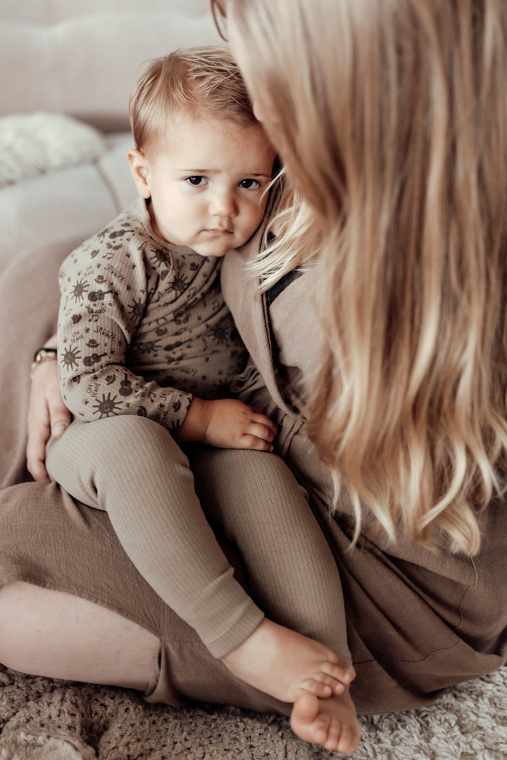 Snoozebaby Pyama Hazel Brown - Baby Pyjama Unisex Hazelbruin 2