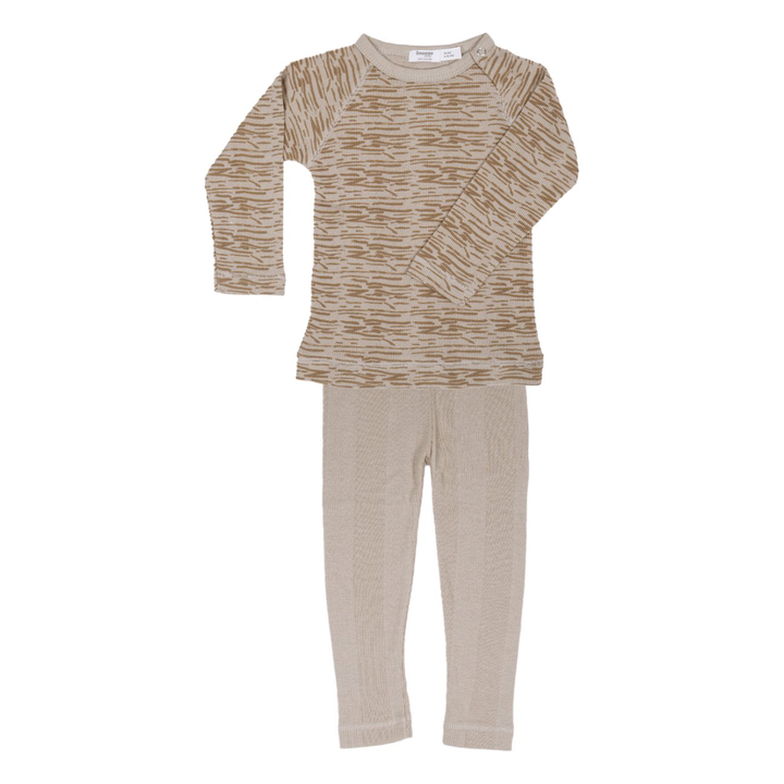 Snoozebaby Pyama Hazel Desert Sand - Baby Pyjama Lichtbruin 1
