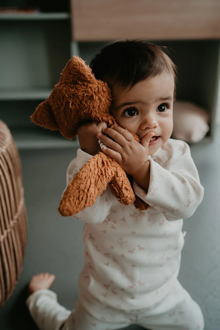 Snoozebaby Pyjama Peach Blush - Baby Pyjama - Off White 2