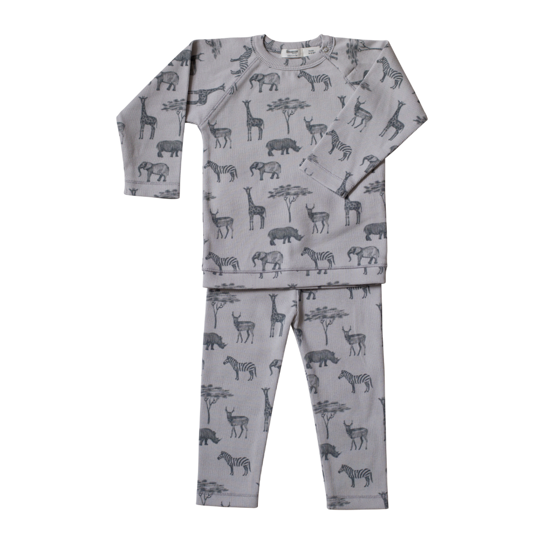 Snoozebaby Pyjama Storm Grey - Baby Pyjama - Grijs 1