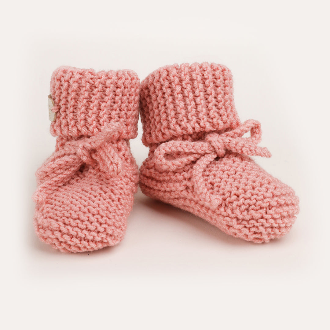 Softies Babyslofjes Merino Wol Flamingo - Babysokjes - Roze 1