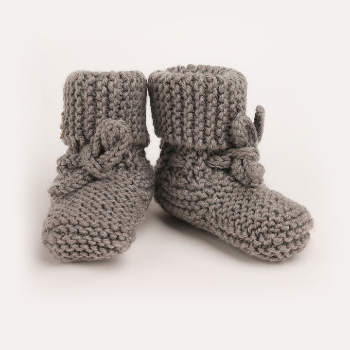 Softies Babyslofjes Merino Wol Taupe - Babysokjes - Taupe 1