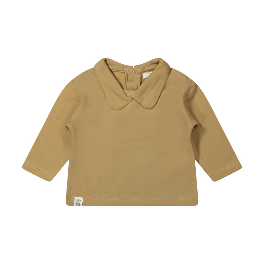 T-shirt Mell Longsleeve Jersey Brown -  Meisjesshirt - Bruin 1