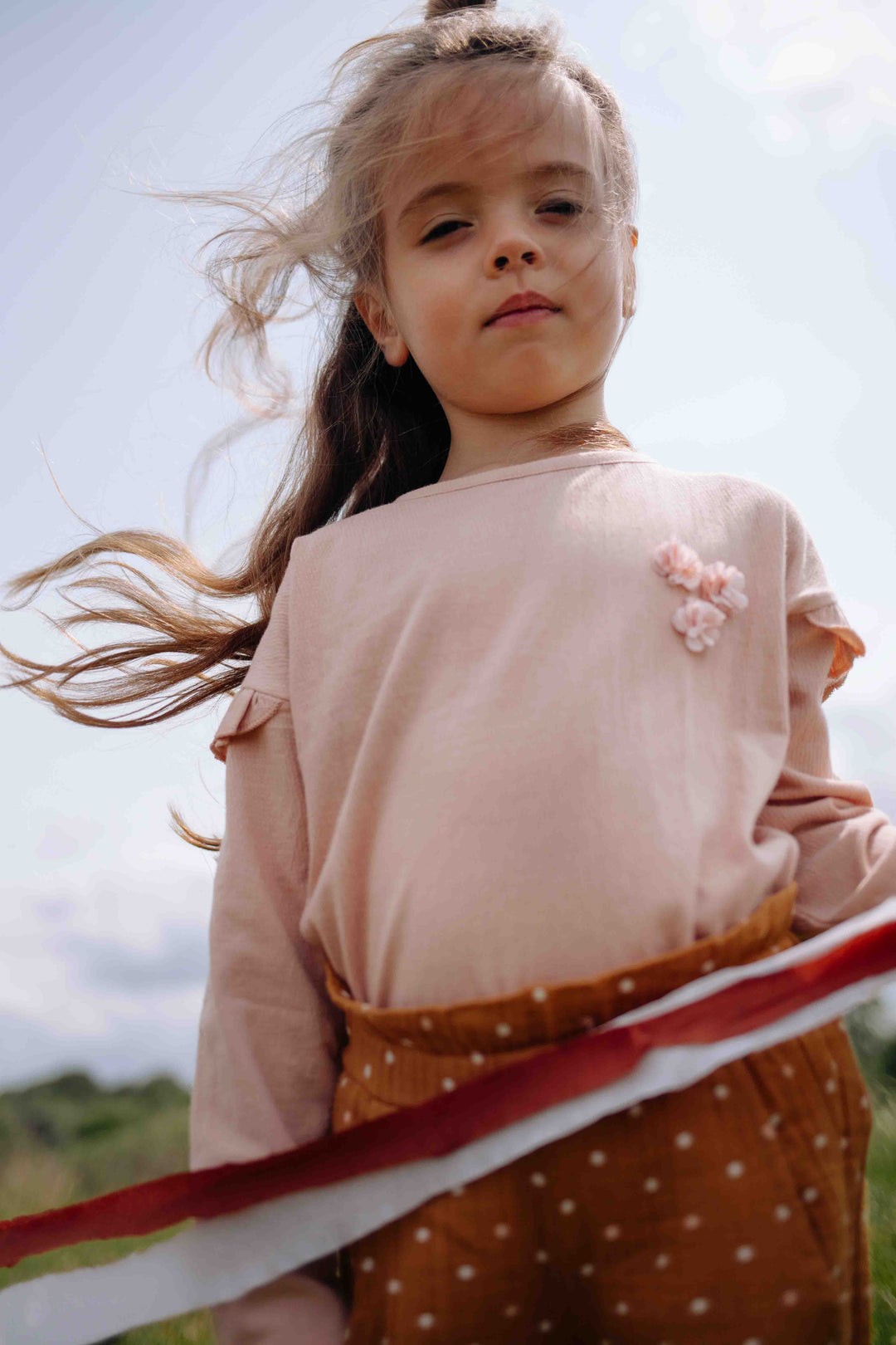 T-shirt Sweater Mette Core Pink - Meisjes Trui - Lichtroze 2