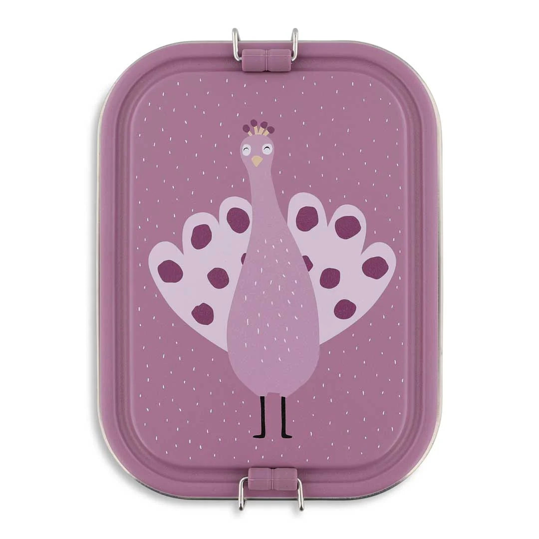 Trixie Brooddoos Groot - Mrs. Peacock - Broodtrommel - Paars 1