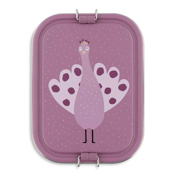 Trixie Brooddoos Groot - Mrs. Peacock - Broodtrommel - Paars 1