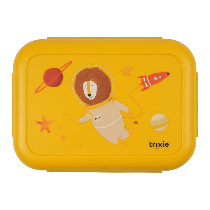 Trixie Brooddoos met Clips - Spaceman Mr. Lion - Geel 1