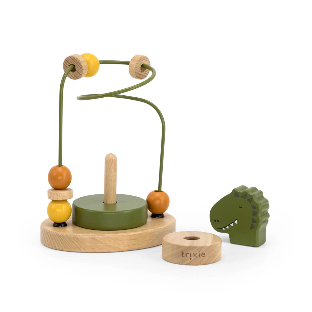 Trixie Houten Kralenframe - Mr. Dino - Speelgoed - Groen 3