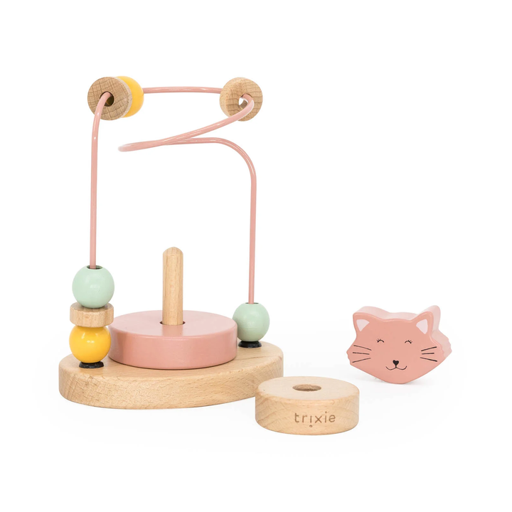 Trixie Houten Kralenframe - Mrs. Cat - Speelgoed - Roze 3