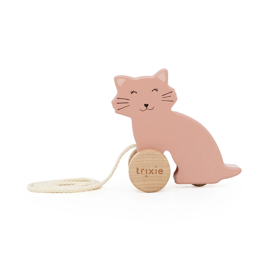 Trixie Houten Trekspeeltje Klein - Mrs. Cat - Speelgoed 1