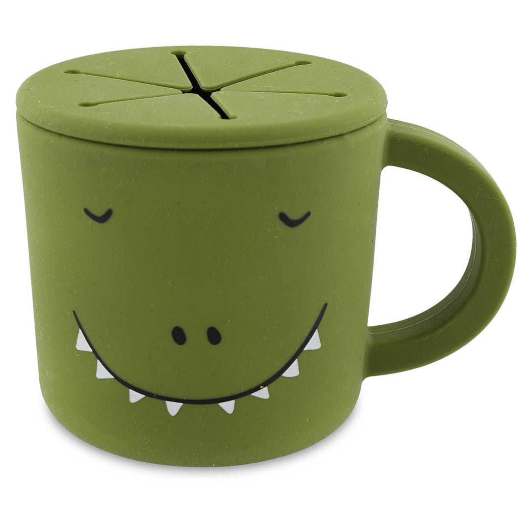 Trixie Silicone Snack Beker - Mr. Dino - Groen 1
