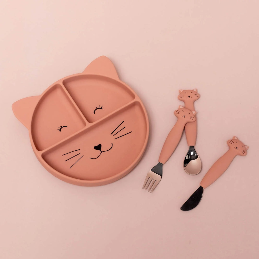 Trixie Siliconen Bestekset 3-pack - Mrs. Cat - Roze 2