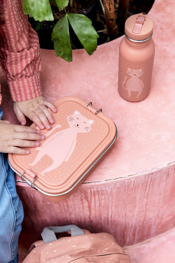 Trixie Brooddoos Groot - Mrs. Cat - Roestvrij Staal - Roze 2