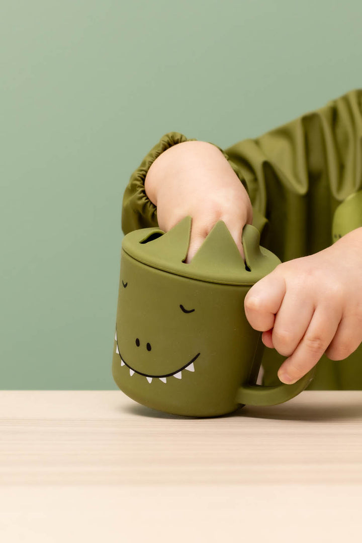 Trixie Silicone Snack Beker - Mr. Dino - Groen 2